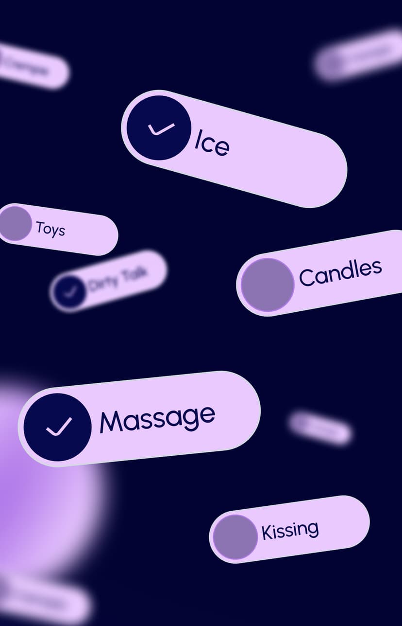 Couple personalizing their experience on a mobile app